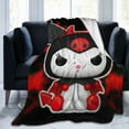 thumbnail image 6 of Kuromi Blanket, Anime Throw Blanket For Couch Sofa Bed, Soft Cozy Lightweight Warm Flannel Blanket, Home Decor, Anime Gifts For Boys Girls Kids Teens, 80"X60", 6 of 9