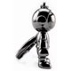 thumbnail image 4 of Llaveros de robot negro para hombre, creativos, astronautas, llavero de coche, anillo para oficina, mochila, bolso, dije, 4 of 5