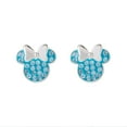 thumbnail image 3 of Disney Minnie Mouse Birthstone Sterling Silver Crystal Stud Earrings-More Colors, 3 of 4
