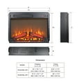 thumbnail image 4 of 23" Fireplace Heaters for Inside, 3D Electric Fireplace Insert, 1400W Remote Control Fireplace Heater, Adjustable Flame and Low Noise, CSA Certification, 4 of 8