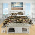 thumbnail image 2 of Designart 'Sea & Shore Stones' Nautical & Coastal Duvet Cover Set, 2 of 4
