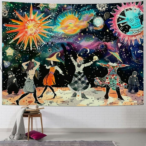 PRATYUS Anime Tapestry Mushroom Tapestry Hippie Tapestry for Bedroom Aesthetic Tapestries Wall Hanging for Bedroom Hippie Room Decor Multi Size Painting