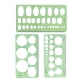 thumbnail image 2 of 1 Set Circle Stencil Plastic High-quality Convenient Use Eye-catching Templates for Drafting Exquisite Appearance Long Lifespan Type 1, 2 of 7
