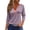 13#Orange, variant on Womens Tops 3/4 Sleeve Henley Striped Button Down Shirts Three Quarter Length Summer T Shirts Women's Blouses