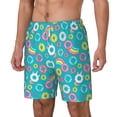 thumbnail image 2 of Balery Donut Mens Swim Trunks Swim Shorts for Men Quick Dry Inseam Beach Shorts with Compression Liner Pocket-Medium, 2 of 9