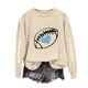 thumbnail image 1 of Ailaofu Football Sweatshirts for Women Oversized Crewneck Sweatshirt Cute Crewnecks Holiday Long Sleeve Rugby Sweat Shirts, 1 of 4