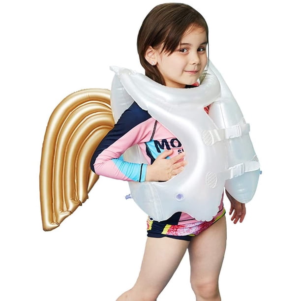 Chaleco flotante inflable para bebés, niños, anillo de natación, juguetes de piscina, traje de baño de flotabilidad para niños, chaleco de natación para niños de 2 a 10 años Vhermosa LRWJ309