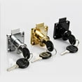 thumbnail image 3 of Luzkey 6xOffice Desk Drawer Locker Cupboard Closet Security Lock Gold 22mm, 3 of 8