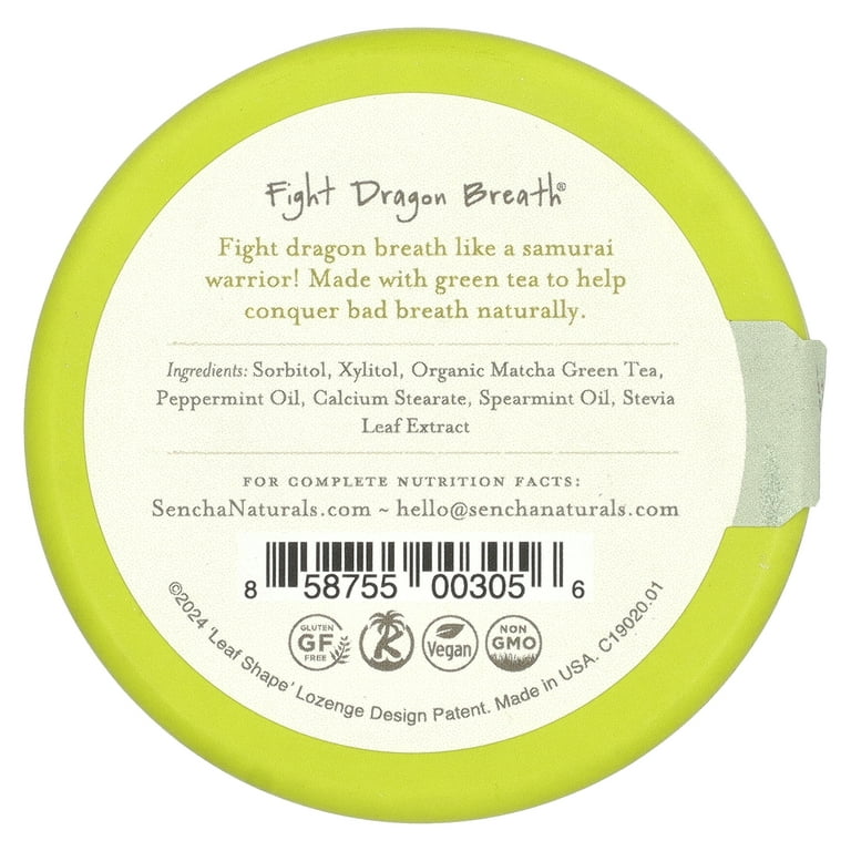 Sencha Naturals Green Tea Mints, Moroccan Mint, 1.2 Ounce Canister