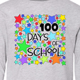 thumbnail image 4 of Inktastic 100 Days of School Colorful Stars Long Sleeve Youth T-Shirt, 4 of 5