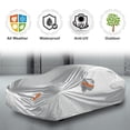 thumbnail image 2 of Unique Bargains Full Car Cover Custom for Tesla Model 3 17-21 Dustproof Sun Heat Protection Silver Tone 15.4ft, 2 of 8
