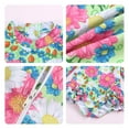 thumbnail image 4 of Edvintorg Girls' Swimwear Long Sleeve Cute Flower Printed Ruffle Swimsuits One Piece Bathing Suits Bikini 1-5Years Swimsuit for Children for Girls, 4 of 5