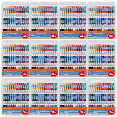 12 Packs: 36 ct. (432 total) Acrylic Paint Value Pack by Artist's Loft Necessities
