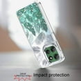 thumbnail image 2 of For Motorola Moto G Power 5G 2025 Epoxy Glitter Shimmer Hybrid Case - Light Green, 2 of 3