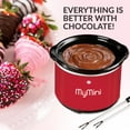 MyMini Dipping Pot Food Warmer, Red (5.9" x 5.9", 2.4lb)