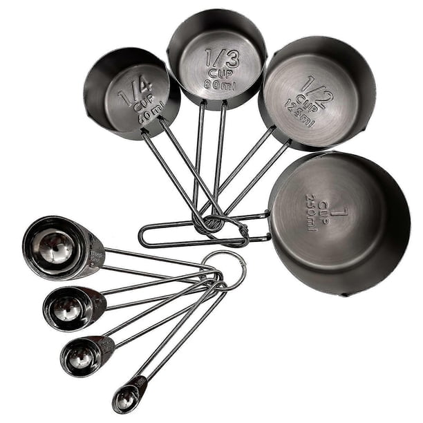Stainless Steel Measuring Spoons and Measuring Cups Set Kitchen Accessories Baking Tea Coffee Spoon