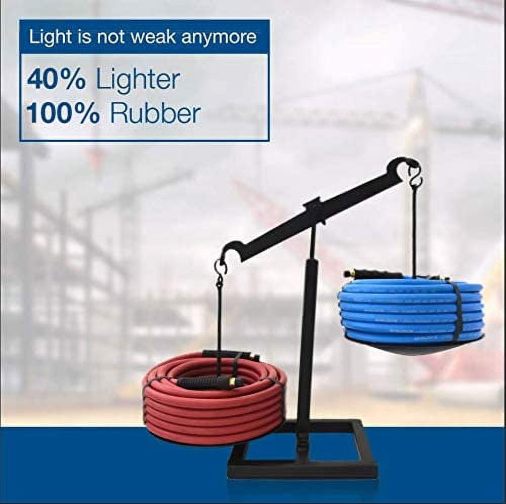 BLUBIRD Lightest, Strongest, Most Flexible Rubber Air Hose (1/4" x 100') - BB14100