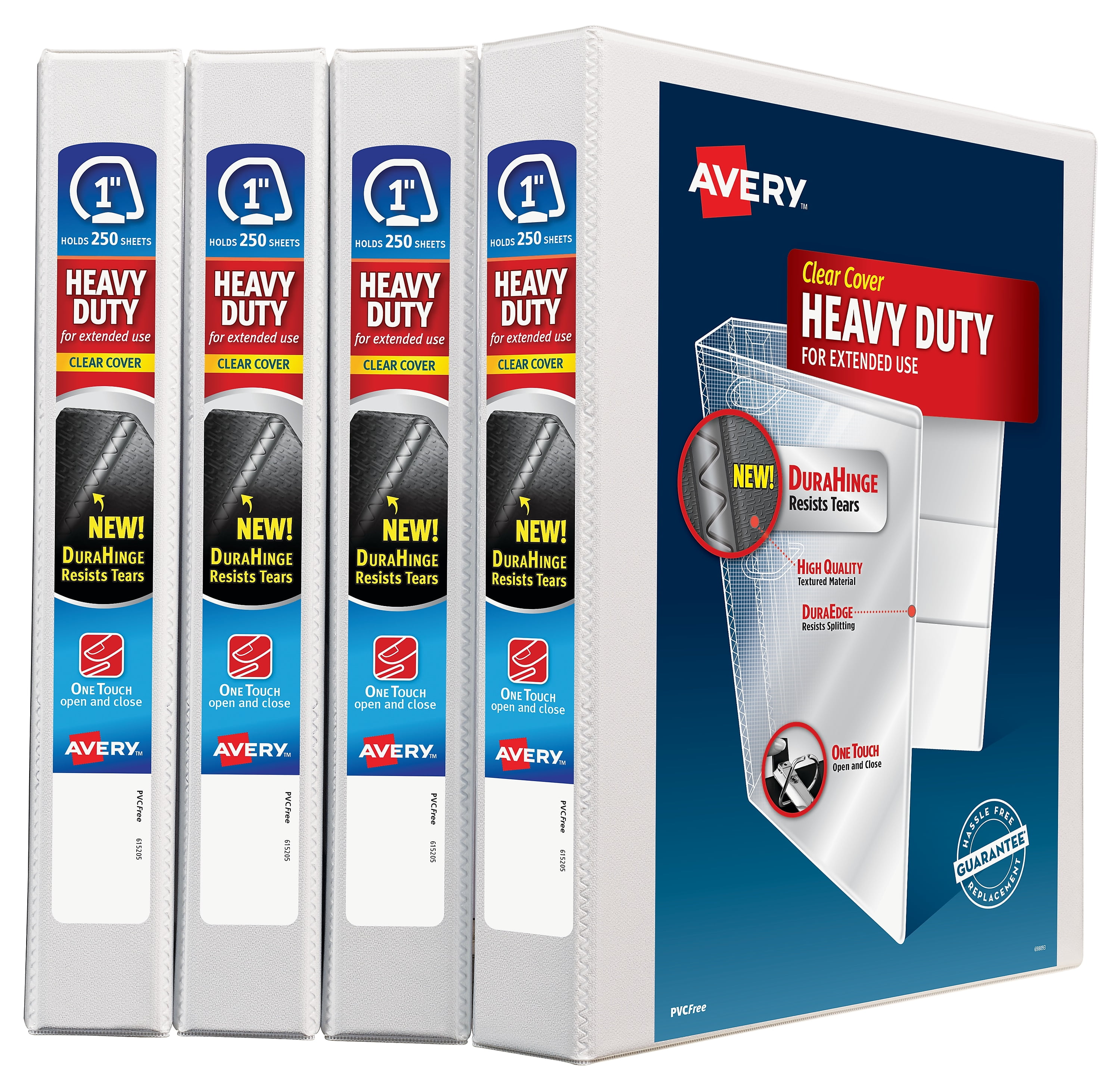 Avery HeavyDuty View Binder, 1 One Touch 79780