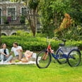 thumbnail image 5 of 24"/26'' Adult Tricycles for Women, Men with Big Basket, 7 Speed 3 Wheel Bikes for Adults, Low-Step Through Frame Tricycle for Adults Seniors, Stable and Safe, 5 of 11