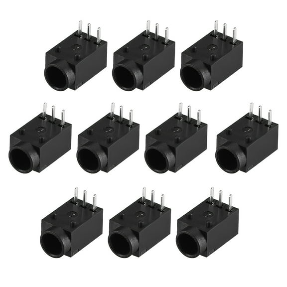 DC-003A 3.5mmx1.3mm DC Power Jack Plug 3Pin Female Socket Connector 10pcs