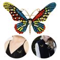 thumbnail image 3 of Broche Femme Strass Papillon Corsage Broche Clip Broche pour Mariage Banquet, 3 of 9