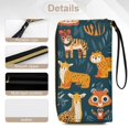 thumbnail image 5 of Womens Wallet Bifold Ladies Cluth Bag Wristlet Wrist Strap Long Purse Wild Animal Pattern Design, 5 of 6