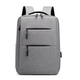 thumbnail image 3 of Mochila para hombre y mujer, resistente al desgaste, con carga USB, de 15,6 pulgadas, para ordenador de viaje, de negocios y ocio, 3 of 5