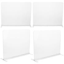 HEALEEP 4Pcs Transparent Acrylic Closet Shelf Divider for Home Use Organizer for Clothes and Handbags 4.5 inches