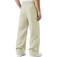 thumbnail image 4 of Dvprdro Wide Leg Sweatpants for Men Elastic Waist Drawstring Casual Athletic Sweat Pants Loose Fit Stretch Trousers Fashion Workout Joggers with Zipper Pocket, 4 of 7