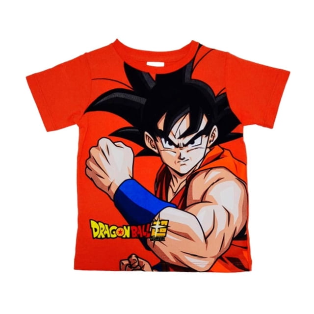 Playera Dragon Ball Anaranjado Para Niño Talla 8