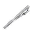 thumbnail image 4 of Broche de Barra de Clip Salvador de Metal Práctico Tallado a Rayas para Hombres Plata Clip de corbata plateado para hombre, 4 of 6