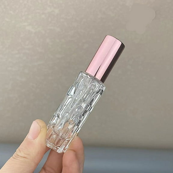 Rose Gold Aluminum Refillable Perfume Atomizer 10ml Portable Oil Spray Bottle For Travel Dispensing