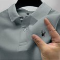 thumbnail image 2 of 2024 Camisa polo informal de manga corta de verano para hombre, camiseta de cuello roscado a la moda, camisa polo transpirable para hombre, ropa superior para hombre, 2 of 5