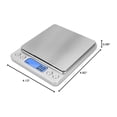 thumbnail image 2 of Digital Gram Scale 2000g x 0.1g Precision, Digital Mini Pocket Size Portable Scale with Nine Units, LCD Display Stainless Steel Platform for Weighing Jewelry Cooking Baking, 2 of 9