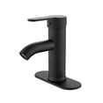 thumbnail image 1 of Lavabo Grifo Baño Llave Monomando Fregadero Inoxidable Acabado Mate Color Negro, 1 of 5