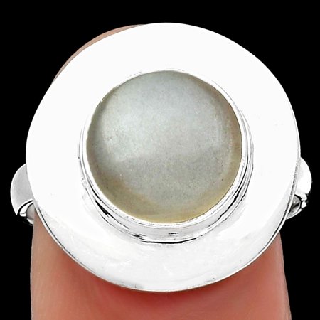 Natural Srilankan Moonstone 925 Sterling Silver Ring s.8 Jewelry R-1082 SDR160161