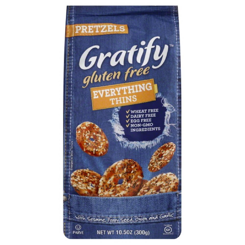 Gratify Everything Thins Pretzels, 10.5 Oz (Pack of 6)