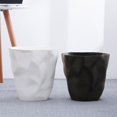 thumbnail image 3 of Lindbes Home Office Small/Large Size Plastic Trash Can Living Room Garbage bin Trash can Bedroom Rugate Garbage Bin Waste Container White 24.5*25cm, 3 of 9