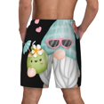 thumbnail image 2 of Haiem Summer Gnome,Cute Gnome Mens Swim Trunks with Compression Liner 2 in 1 Swimming Shorts Stretch Swimwear Quick Dry,Board Shorts-Medium, 2 of 9