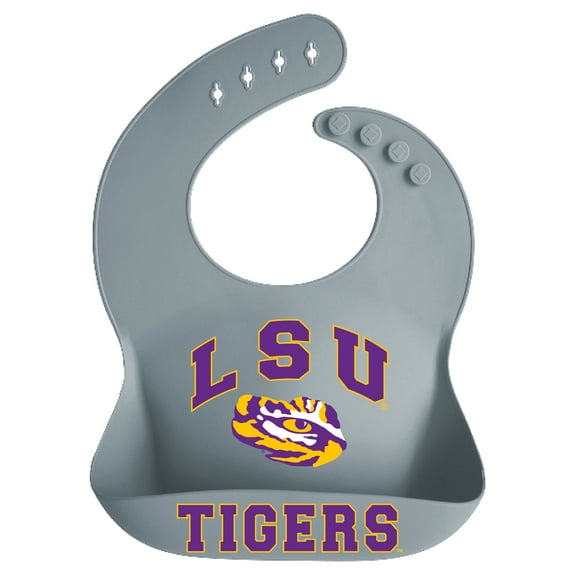 Infant Garb LSU Tigers Silicone Crumb Catcher Bib