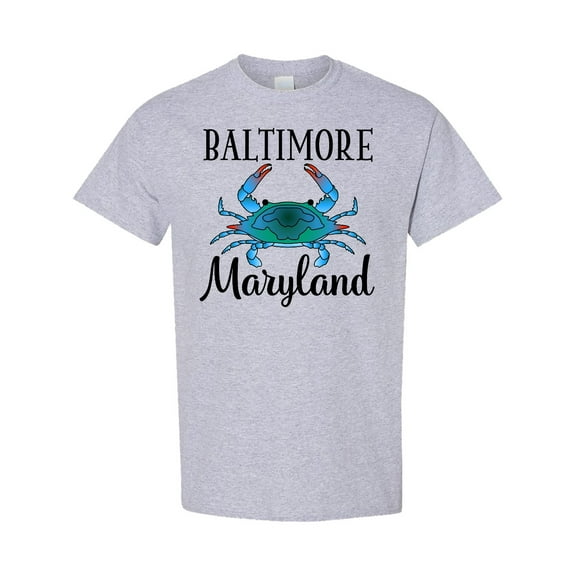 Inktastic Baltimore Maryland Vacation Blue Crab T-Shirt