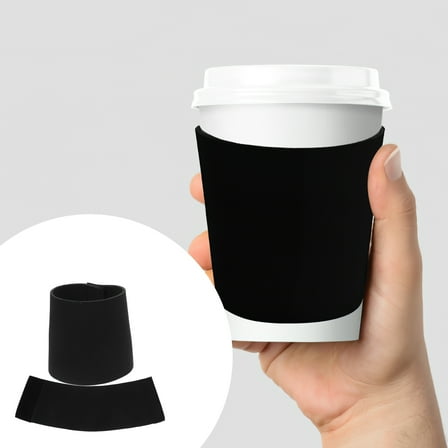 Homoyoyo 2-Pack Detachable Neoprene Coffee Sleeves for Hot and Iced Drinks Reusable Cup Cozy