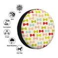 thumbnail image 4 of Kdxio Bow Ties Tire Cover Wheel Protectors Tyre Covers Weatherproof Wheel Covers Universal Fit for Trailer Rv SUV Truck Camper Travel Trailers-15 inch, 4 of 6