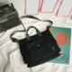 thumbnail image 4 of Bolso Lona Bolso Compras Portátil Elegante para El (Negro AmarilloL), 4 of 8