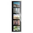 thumbnail image 2 of White Finish Collage Panoramic Frame - Black Mat, Holds Five 5x7 Photos , UV Acrylic, Wall Hanging, 2 of 8