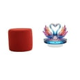 thumbnail image 1 of Elegante Otomana Cilíndrica Con Escultura De Cisne, Reposapiés, Banco, Silla, Sofá, Taburete De Té, Estatua De Acrílico, Centro De Mesa, Mueble De Mesa, Decoración, Estantería., 1 of 8