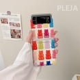 thumbnail image 1 of Candy Bear Cute Clear Protective Phone Case Compatible With Samsung Galaxy Z Flip 3/z Flip 4, 1 of 3