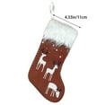 thumbnail image 2 of Clearance! Christmas Stocking Big Xmas Stockings Decoration Santa Snowman Reindeer Stocking Christmas Decorations And Party Accessory 2*2*0.4 in Red, 2 of 6