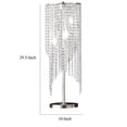 thumbnail image 5 of Benjara Mindy 30" Table Lamp- Crystal Raindrops Design- Metal- Clear Finish, 5 of 5