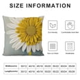 thumbnail image 6 of Nawypu  Handmade 3D Flower Pillow Covers Decorative Yellow Throw Pillow Aesthetic Sunflower Accent Pillow Case  2pcs Cushion Plush Cute Pillowcase for Home Bed Couch Decor Sham 2pcs 24x24in, 6 of 6